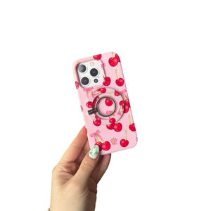 Velvet Caviar Sweet Cherry iPhone 15 Pro Case with MagSafe Ring